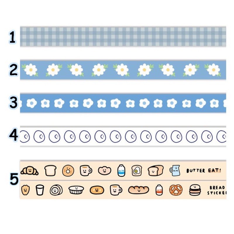 1 cuộn washi tape Korea