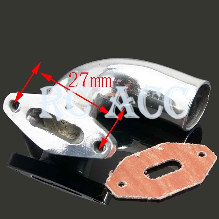 Ống Xả Rc 02031 + Đệm Cho Xe Tải HSP 1:10 Nitro