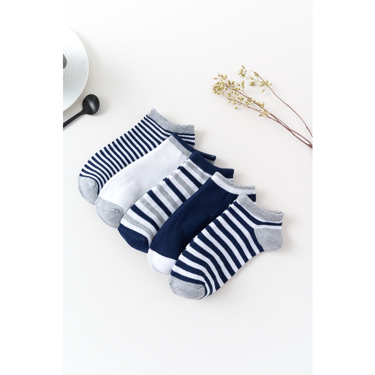 [SET 5 ĐÔI KHÁC MÀU] Tất Ngắn Cổ Nam Nữ UNISEX Chất Liệu Cotton, Chất Đẹp, Thiết kế hiện đại, Thoáng, Khử Mùi