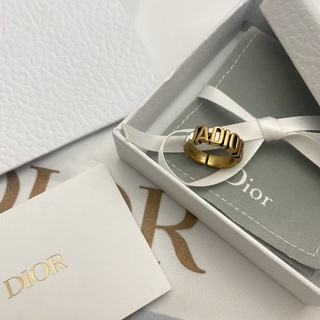 Nhẫn Dior Mạ Vàng Bạc 925 Phong Cách Hàn Quốc Đơn Giản Thời Trang