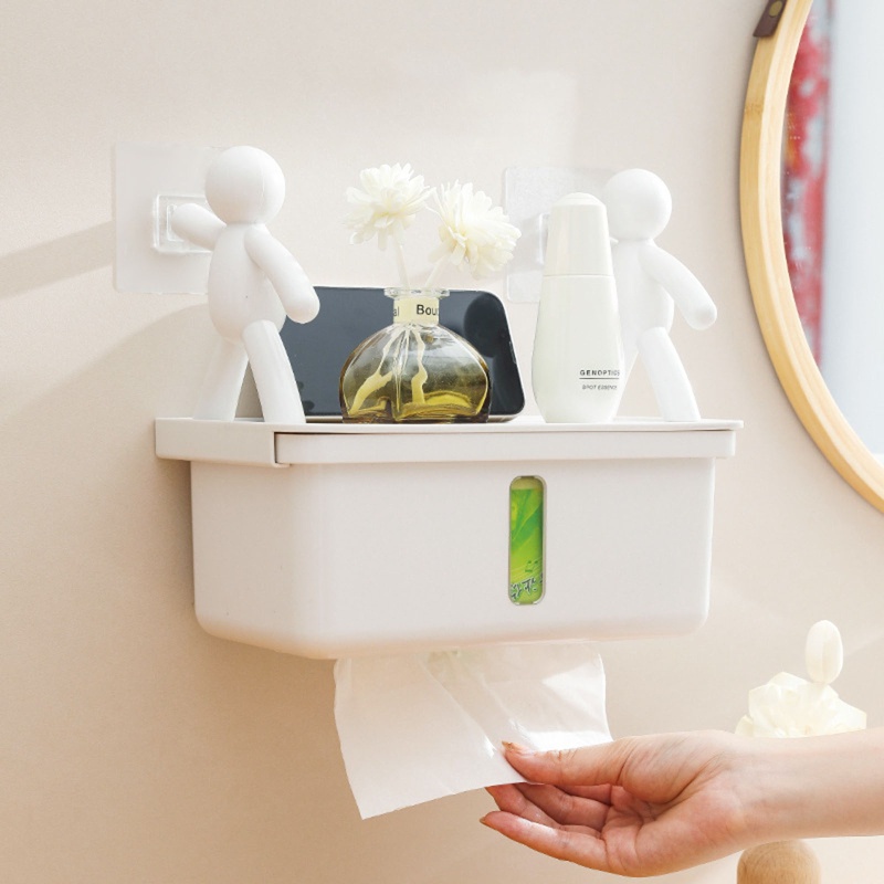 Khay Đựng Khăn Giấy Gắn Tường Hình Con Người Tiện Dụng