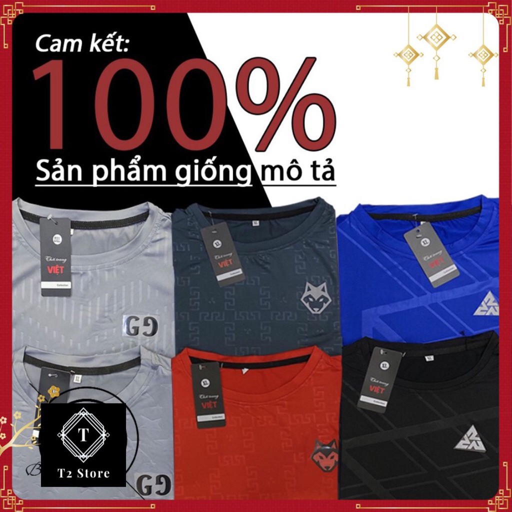 (Xả kho) Áo thun nam [FREESHIP] áo thể thao kiểu tay ngắn không cổ ép vân unisex 1hitshop_ Xưởng may đức tài 😘