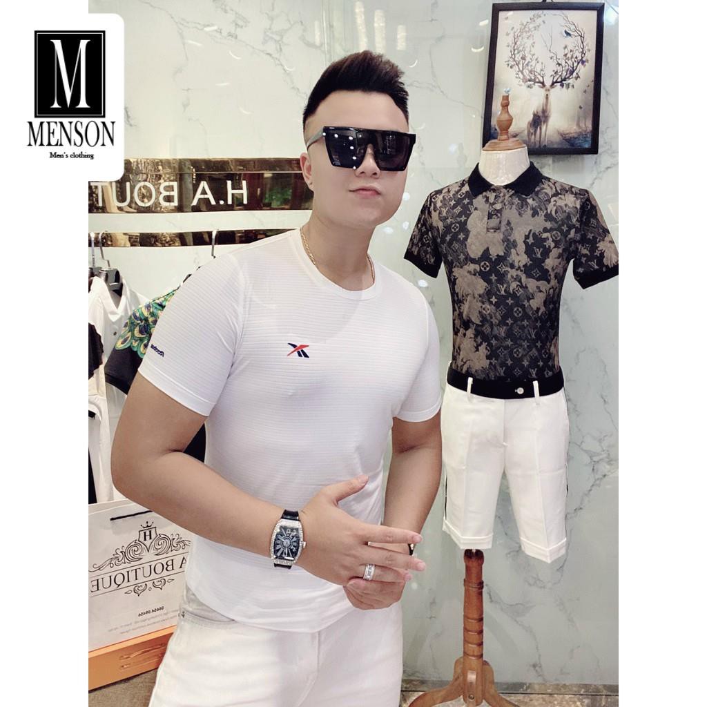 [Hàng Cao Cấp] Áo Thun Nam, Áo Phông Nam Thể Thao Thun Lạnh Cổ Tròn Co Giãn Thoáng Mát Mùa Hè MENSON MR1400 | BigBuy360 - bigbuy360.vn