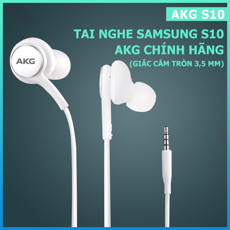 Tai nghe AKG, điều khiển dây trong tai, giảm tiếng ồn âm trầm nặng trên điện thoại di động S8 / S10