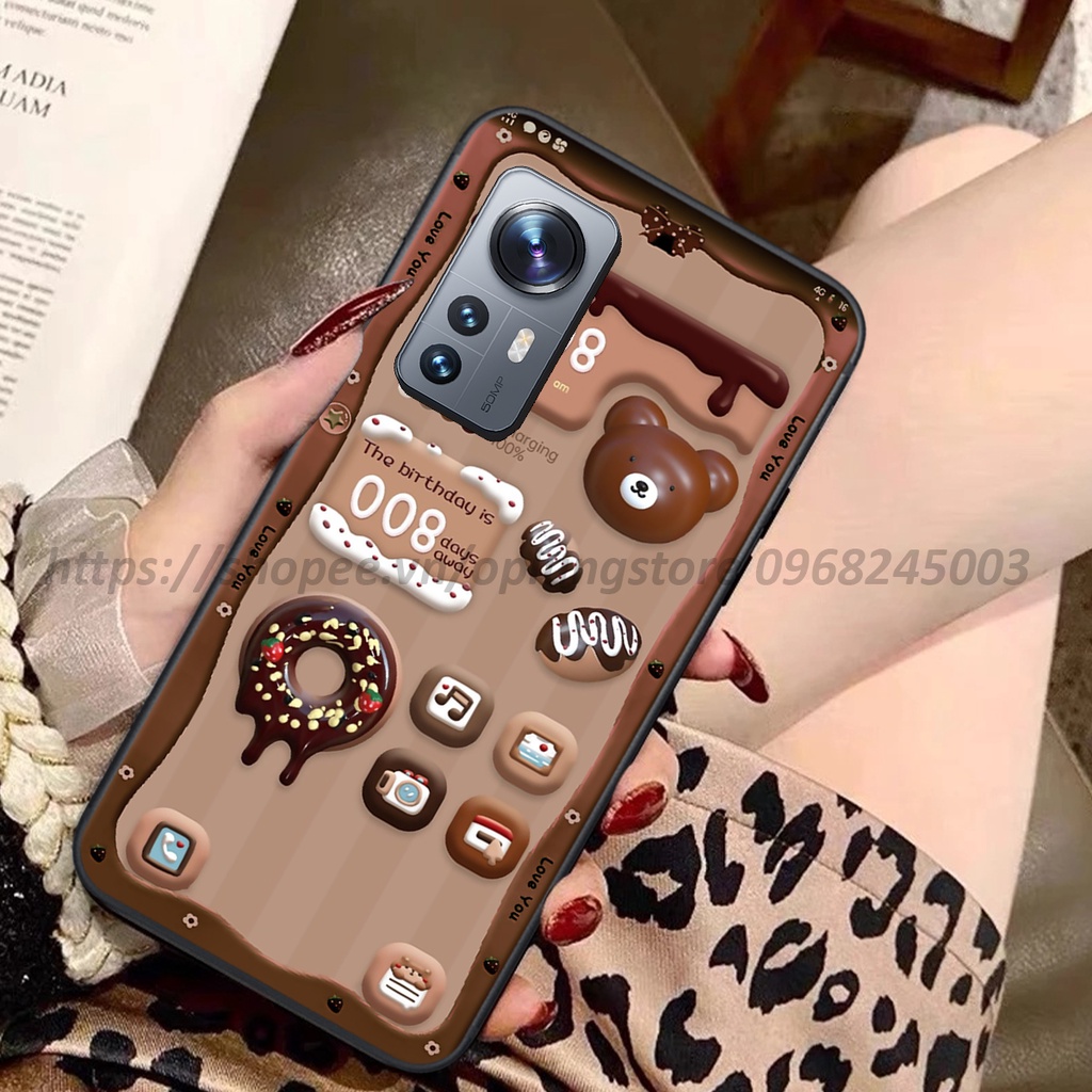 Ốp lưng Xiaomi 12 / 12 Pro / 12 Lite / RedMi 12X / K50 Ultra in hình 3D gấu,thỏ cute dễ thương