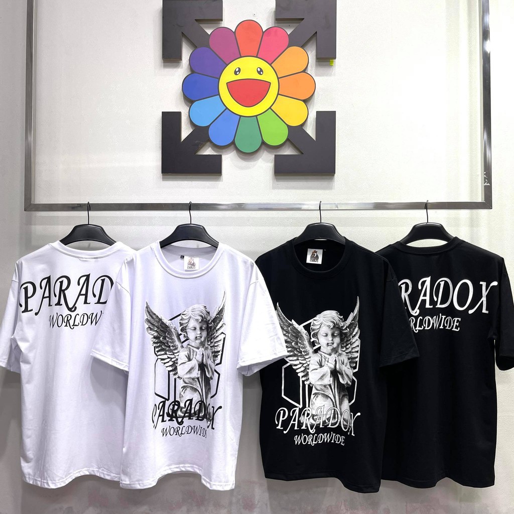 Áo thun Paradox INVOKE TEE 2 màu Áo ngắn tay không cổ Nam nữ Kun Shop