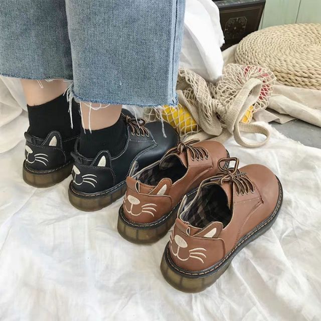 [ORDER] Giày Oxford Ulzzang ❌ Gót hình mèo siêu cute🌸 Có ảnh thật ở cuối | BigBuy360 - bigbuy360.vn