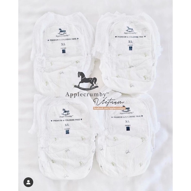 ⚡𝐂𝐇𝐈́𝐍𝐇 𝐇𝐀̃𝐍𝐆⚡Bỉm APPLECRUMBY AIRPLUS/SUPER SLIM Malaysia CAO CẤP Dán/Quần NB16/S24/M42/L36/XL24/M22/L20/XL18/XXL16