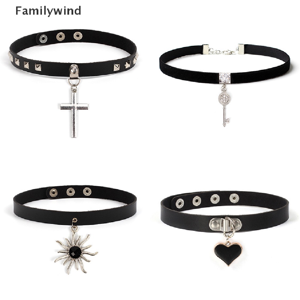 Vòng Cổ Choker Da PU Gắn Gai Nhọn Phong Cách Gothic Punk