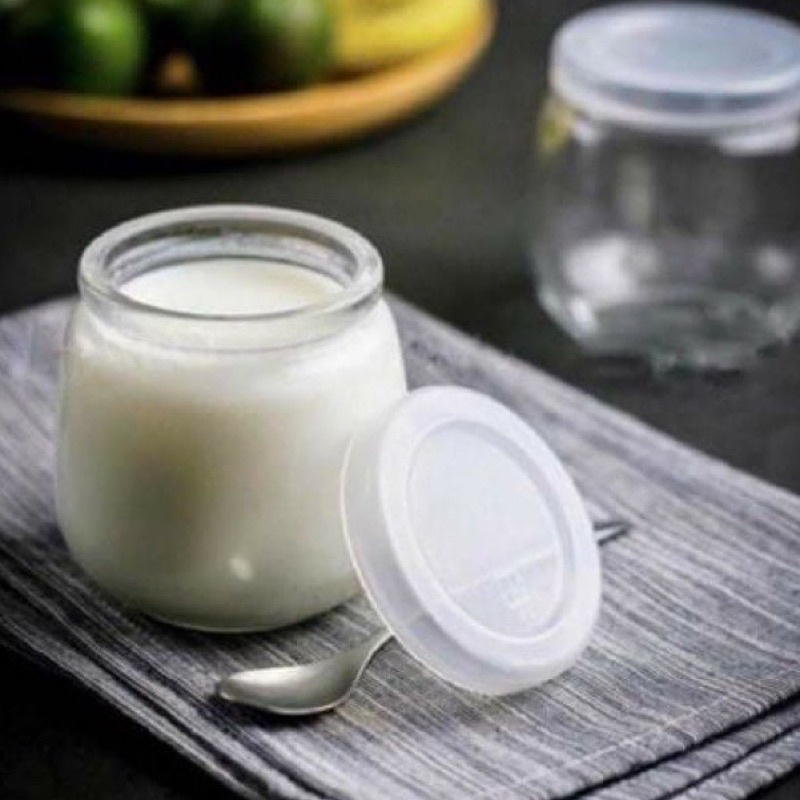 Hũ Thuỷ Tinh Sữa Chua Béo Nắp Nhựa 100ml