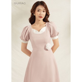 Đầm cổ U tim DA1163 GUMAC