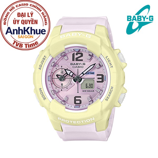 Đồng hồ nữ dây nhựa Casio Baby-G chính hãng Anh Khuê BGA-230PC-9BDR