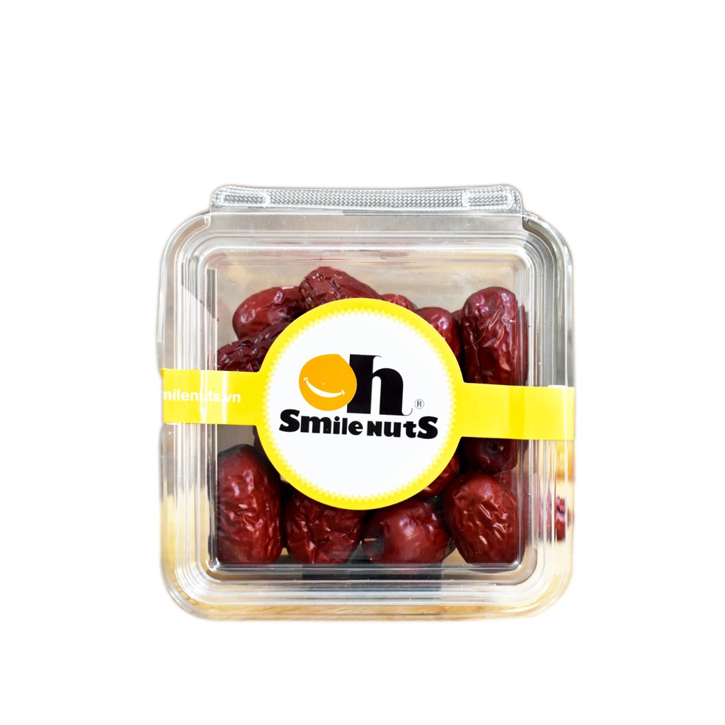 Táo Đỏ Khô Tân Cương Smile Nuts hộp 110g - Nhập khẩu Tân Cương - Hàng khô tự nhiên vị ngọt thanh dễ ăn