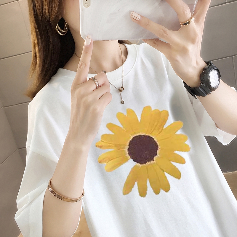 NRVP Áo thun tay ngắn dáng suông thời trang mùa hè 2020 cho nữ