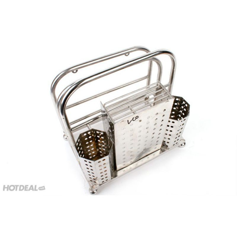KỆ ĐỨNG CÀI,DAO  THỚT,ĐŨA INOX HÀNG DẦY ĐẸP