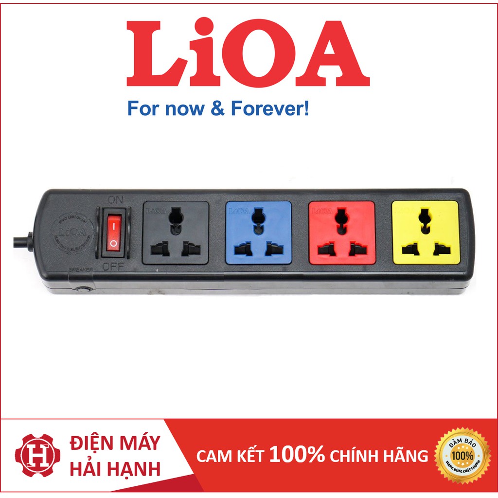 Ổ Cắm Điện LIOA kéo dài 4 ổ - có công tắc