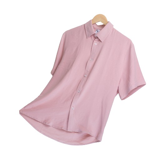 Áo Sơ Mi Nam Nữ Tay Ngắn Unisex Vải Đũi Lụa Chống Nhăn Thoáng Mát QTSM01 | BigBuy360 - bigbuy360.vn