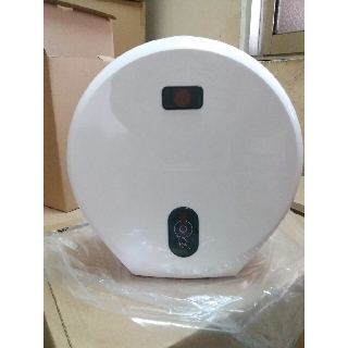 Hộp đựng giấy vệ sinh cuộn lớn màu trắng bằng nhựa cao cấp TT9643