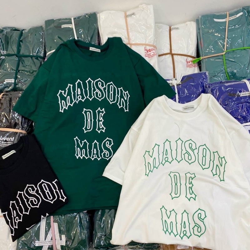 ÁO THUN TAY LỠ COTTON MASON DE MAS FORM UNISEX NAM NỮ (kèm ảnh thật)