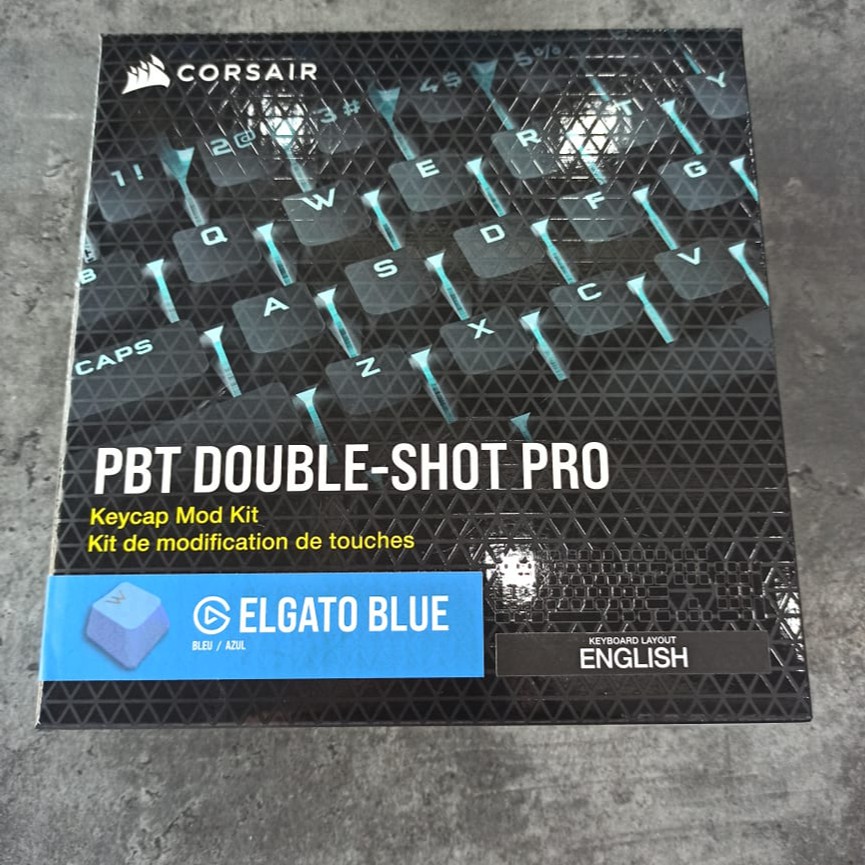 Keycap Corsair PBT DOUBLE-SHOT PRO - Elgato Blue