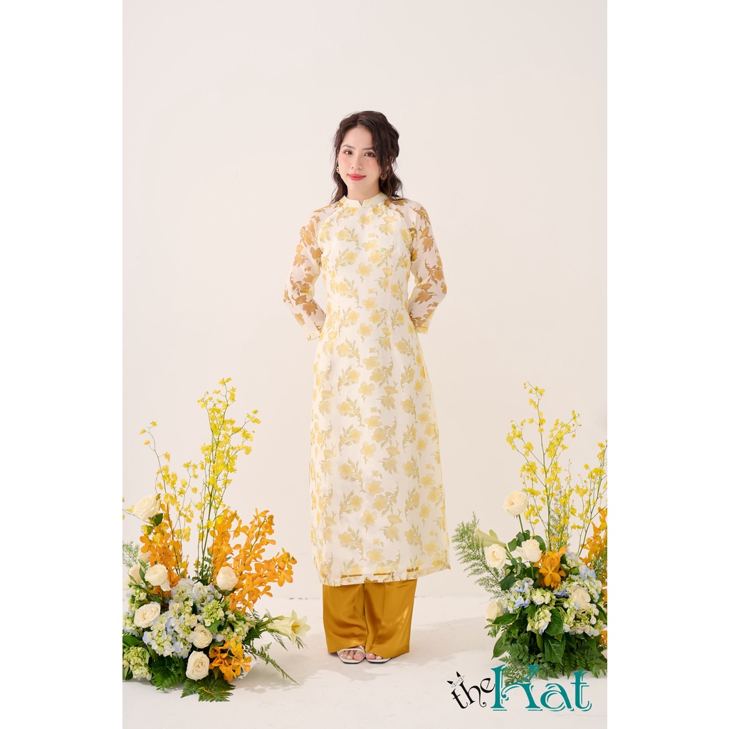Áo Dài Organza Mùa Xuân The Kat House, vải Organza mịn màng, mỏng nhẹ, thoáng mát, khí chất và tinh tế (không kèm quần)