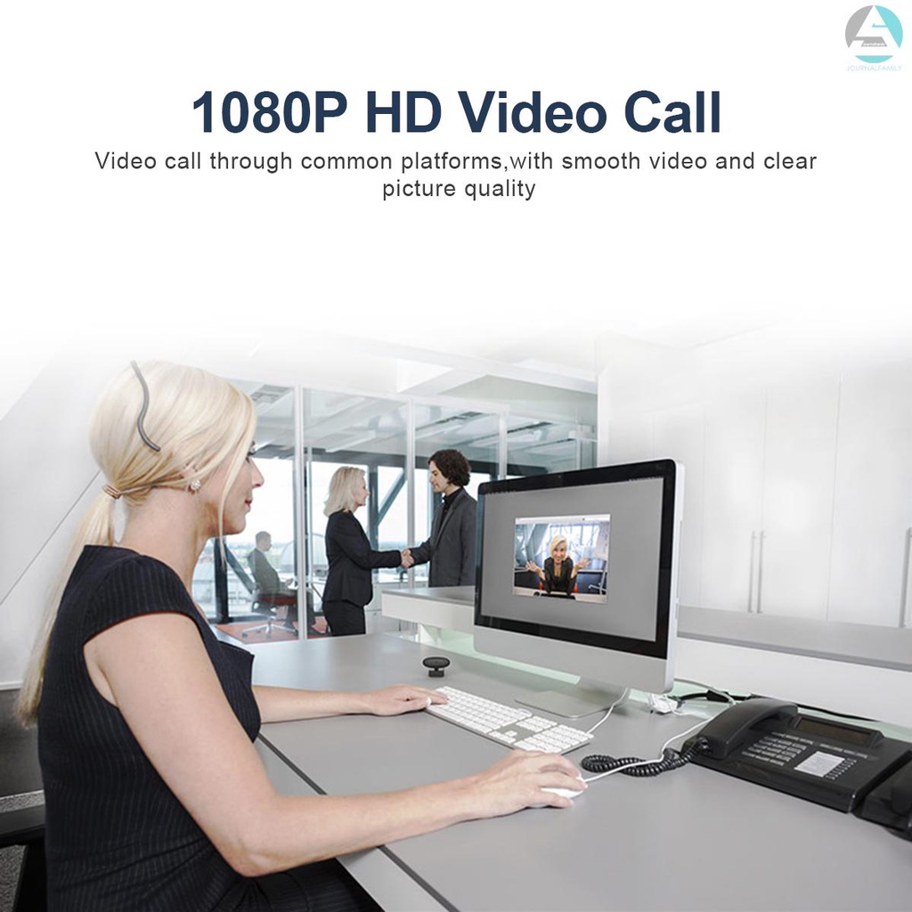 Webcam 1080p Hd 2 Mega Pixel Xoay 360 Độ Tự Động Lấy Nét Kèm Micro Cho Máy Tính | BigBuy360 - bigbuy360.vn