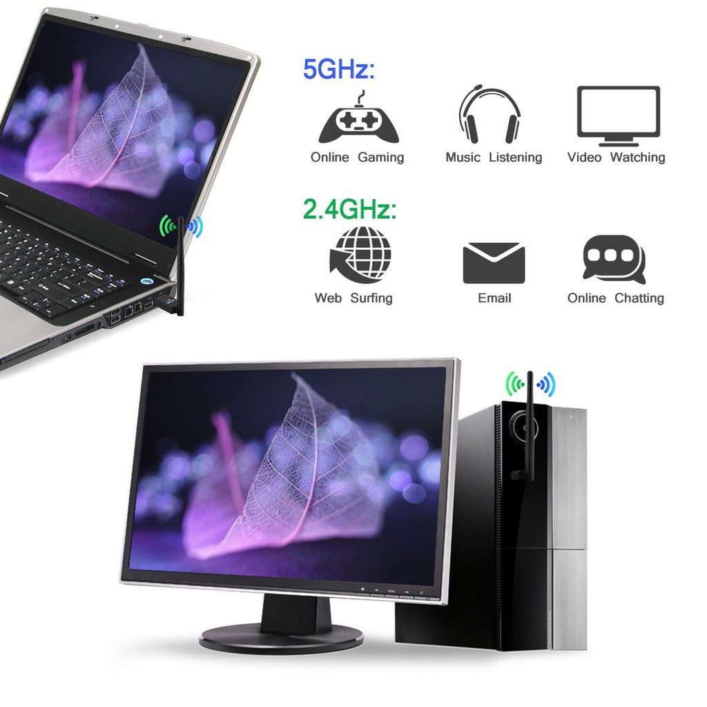 không có trình điều khiển Thẻ mạng không dây USB máy tính để bàn máy tính xách tay bên ngoài Bộ nhận tín hiệu mạng WIFI | BigBuy360 - bigbuy360.vn