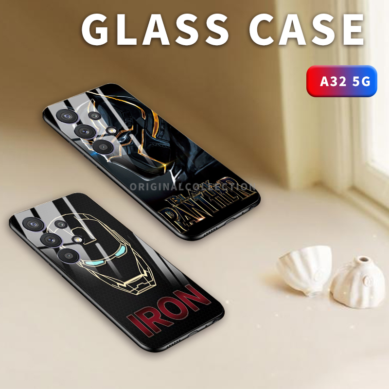 Samsung A40 A41 A60 A6s A70s A70e A90 S20fe S21 Plus A32（4g）（5g）Tempered Glass Iron Phone Case