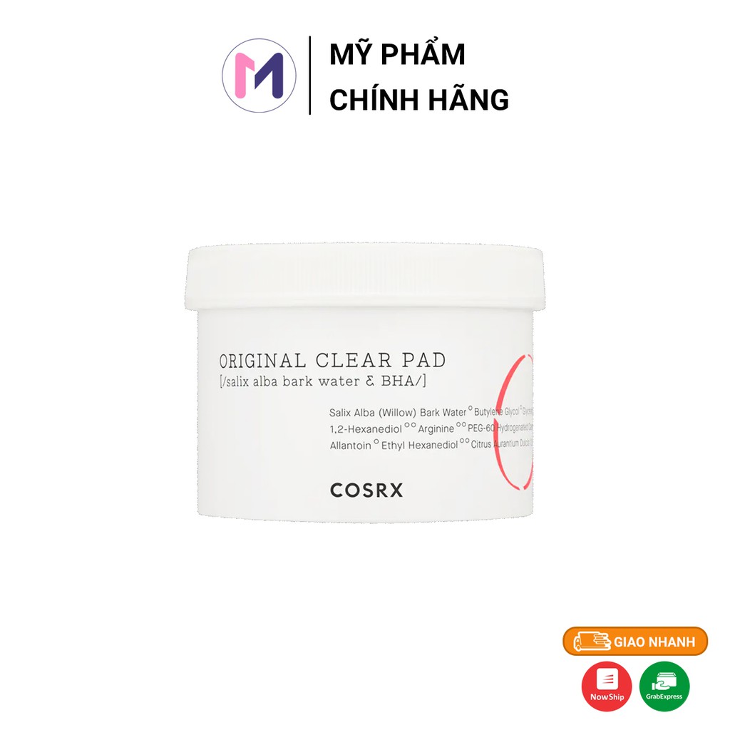 Bông Tẩy Da Chết Hóa Học Cosrx One Step Original Clear Pad