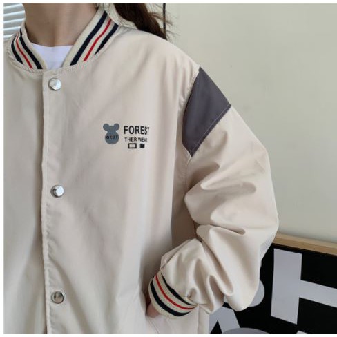 Áo khoác dù Bomber thêu chữ phối màu Unisex nam nữ | BigBuy360 - bigbuy360.vn