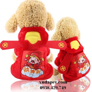 ÁO KIỂU THẦN TÀI CHO CHÓ MÈO MẶC TẾT - SP000509