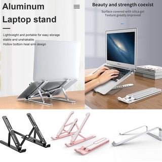 Giá đỡ máy tính xách tay bằng hợp kim có thể gập lại tản nhiệt chống trượt thích hợp cho MacBook Pro/HP