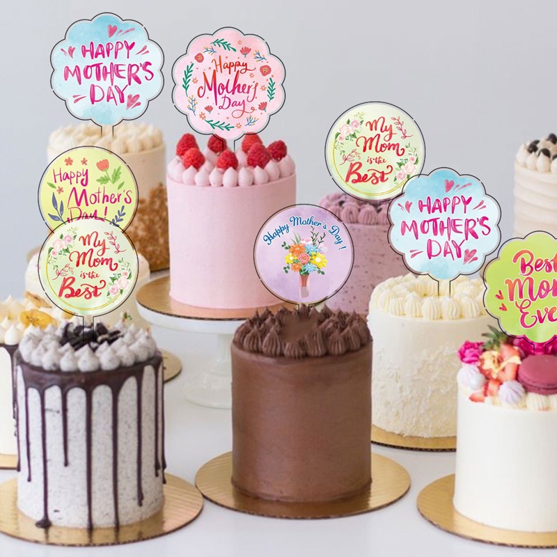 Set 10 Que Cắm Trang Trí Bánh Chữ Happy Birthday Xinh Xắn