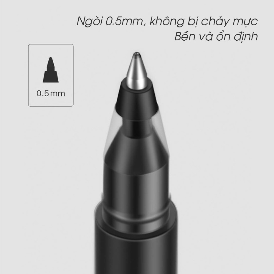 Bút bi Gel nước 0.5mm Xiaomi MJZXB02WC (Mực Đen / Mực Đỏ)