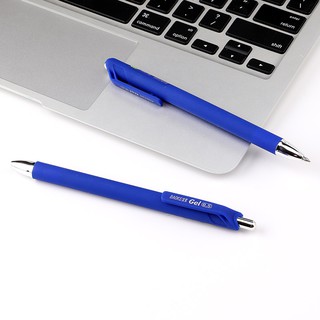 HỘP 12 Bút gel bấm 0.5mm vỏ nhám BAOKE | PC1902