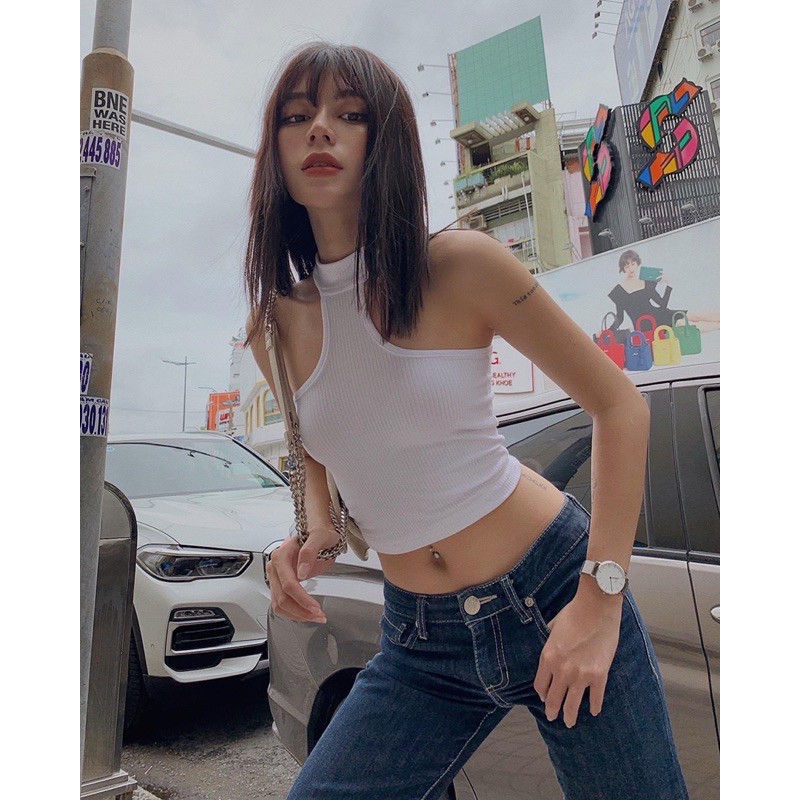 Áo Croptop Áo Kiểu Thun Gân Xịn Loại 1 Ko Bay Nhão [ ẢNH THẬT 100%