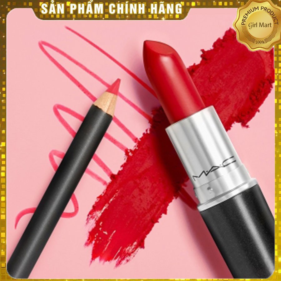 Son Mac Ruby Woo 707 màu đỏ cổ điển siêu sang chảnh