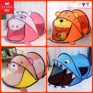 Lều cho bé lều trẻ em tự bung vận động động vật dễ thương hổ gấu khủng long kỳ lân unicorn baby shark cá mập thảm chơi