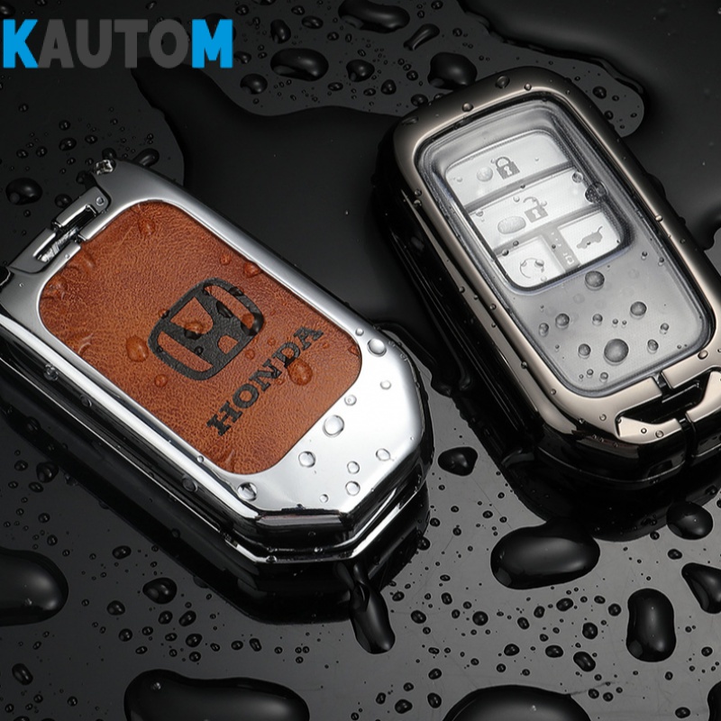 Ốp Da Bảo Vệ Chìa Khóa Xe Hơi Honda Accord Civic CRV Vezel XRV Breeze Avancier Inspire