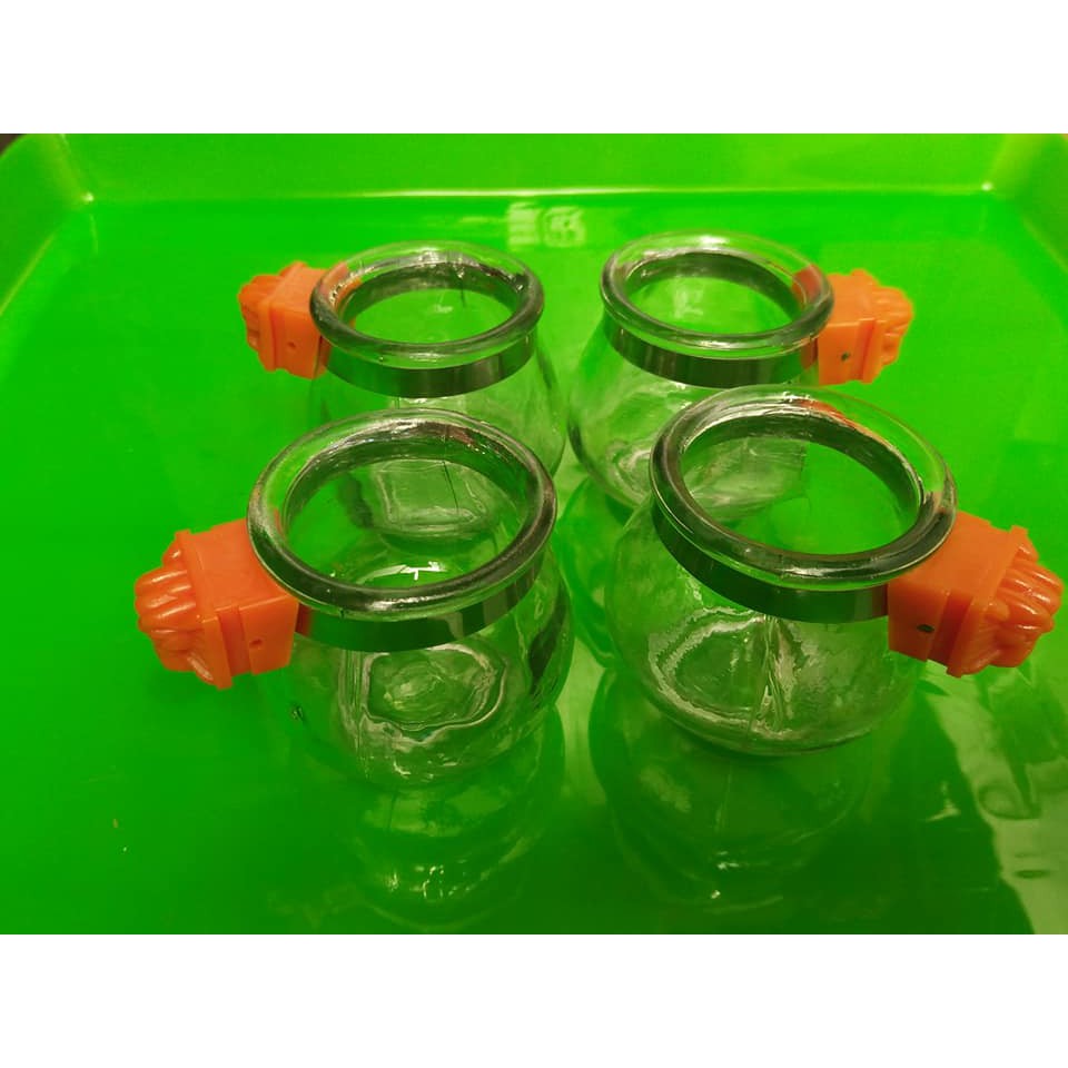 Combo 4 Cóng ăn thủy tinh dành cho tất cả các loại chim