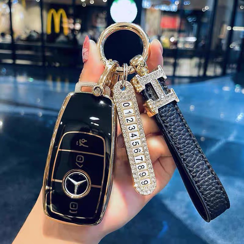 Ốp bảo vệ chìa khóa Mercedes C200,C250,C300, E200 , E250 , E300 , S450 - Ốp Khóa Xe Mercedes Ben-z Class
