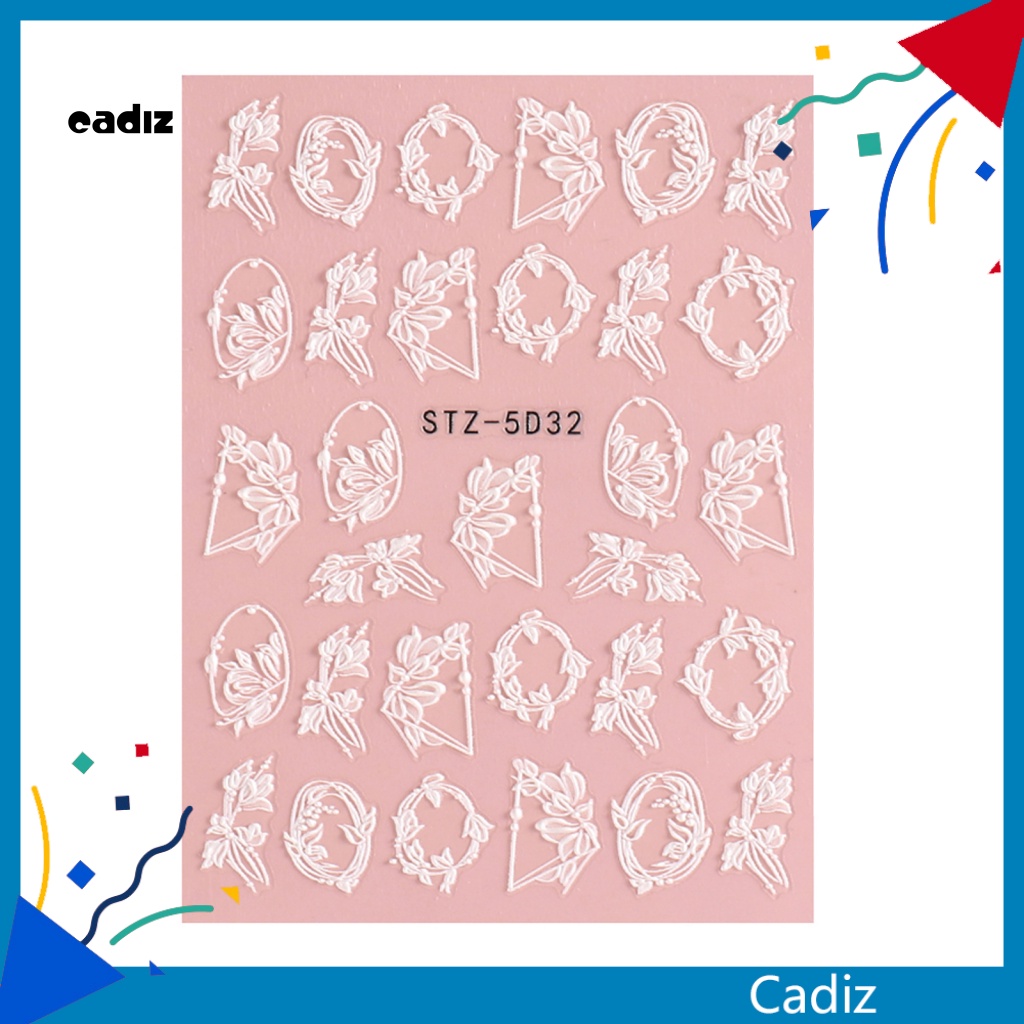 Miếng Dán Trang Trí Móng Tay Chuyển Đổi Màu Trắng Lâu Trôi