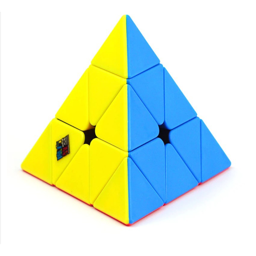 Rubik tam giác 3 tầng ko viễn trò chơi rubic 3x3x3 hình kim tự tháp  không viền Xoay Mượt , Lõi Cứng Cáp, Bền