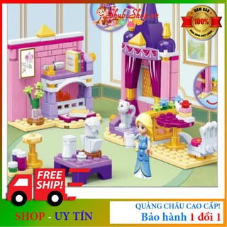 [Mã SKAMLTSM9 giảm 10% đơn 99K] Lego phòng ngủ công chúa, lego công chúa cho bé gái 204 chi tiết - Shubishop.vn.