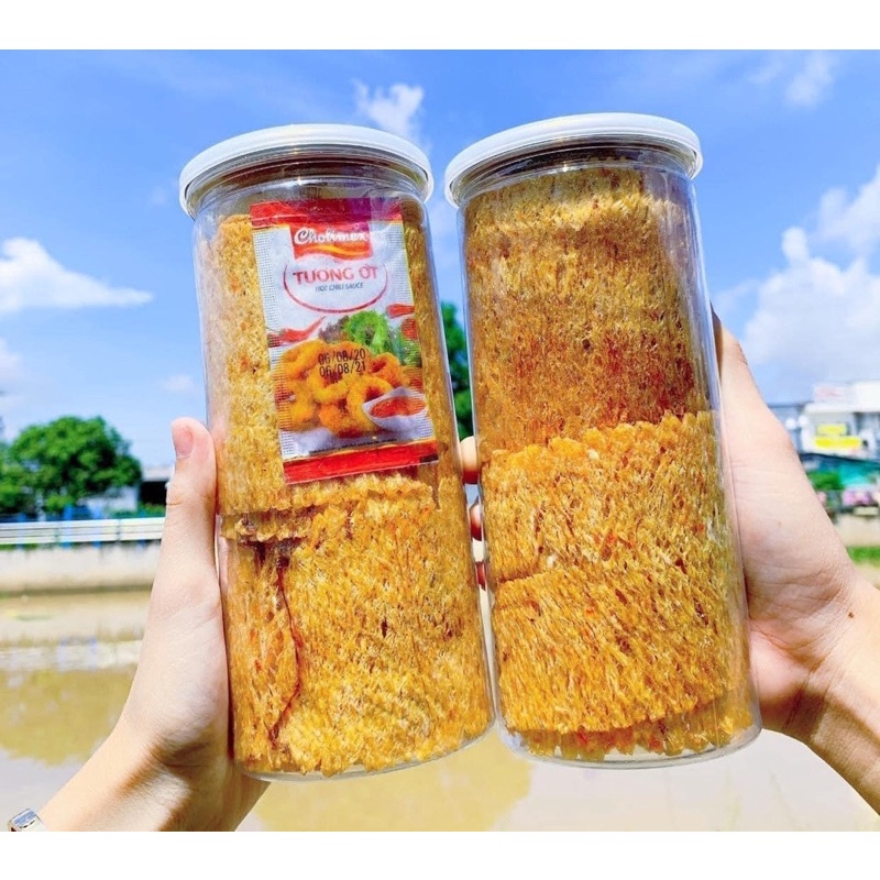 Khô mực cán tẩm gia vị 1 hũ 250gr (giao nhanh HCM)