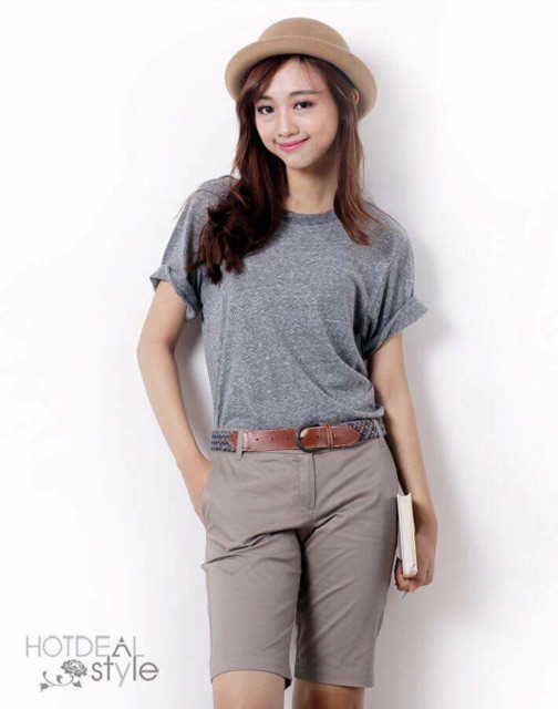 Quần lửng kaki nữ hàng xk đẹp, lên chuẩn form nha. | BigBuy360 - bigbuy360.vn