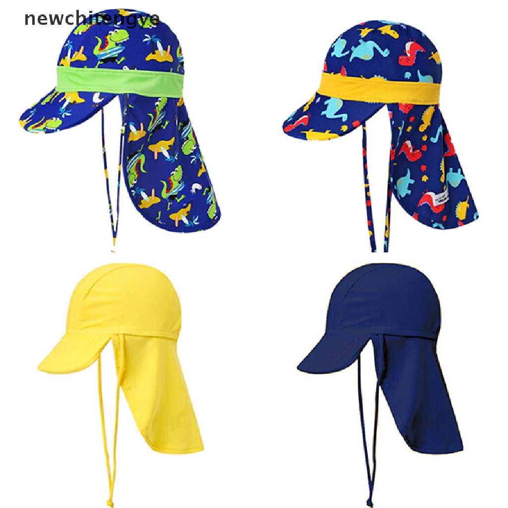 Mũ bơi có vạt che nắng UV+50 đảm bảo an toàn phong cách thể thao dành cho bé trai và bé gái