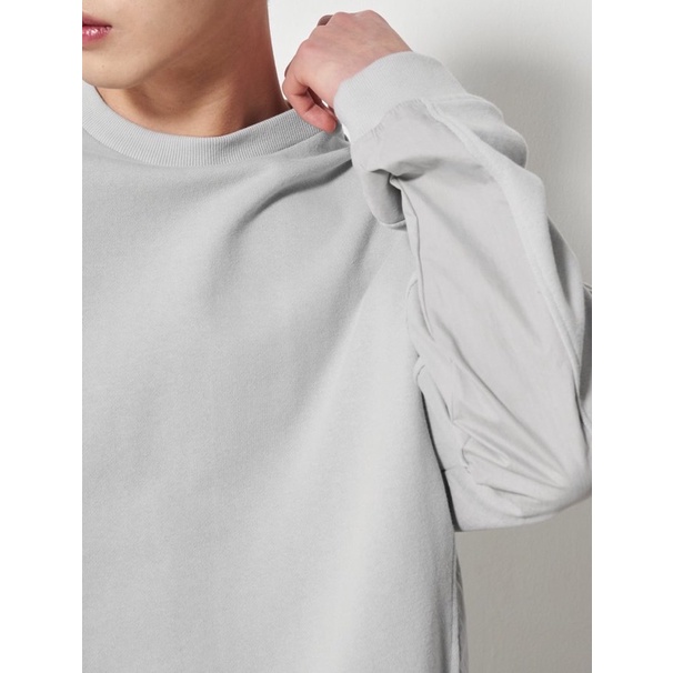 Áo nỉ sweater 8 seconds phối lớp chính hãng