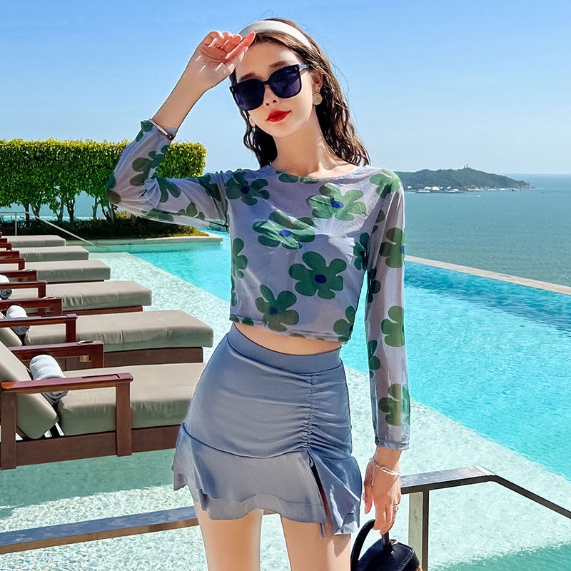 Bộ Đồ Bơi Một Mảnh Thời Trang Hàn Quốc Quyến Rũ Cho Nữ