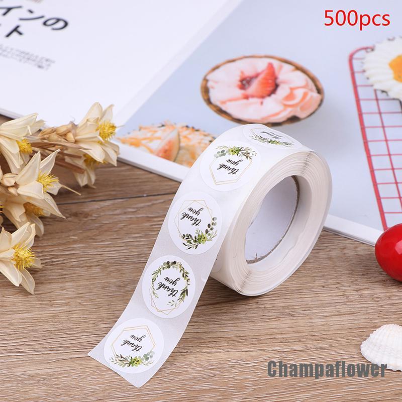 Cuộn 500 Nhãn Dán Thank You Dùng Trang Trí Thiệp
